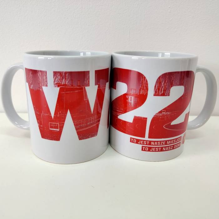 Kubek "W22 - to jest nasze miejsce, to jest nasz dom"